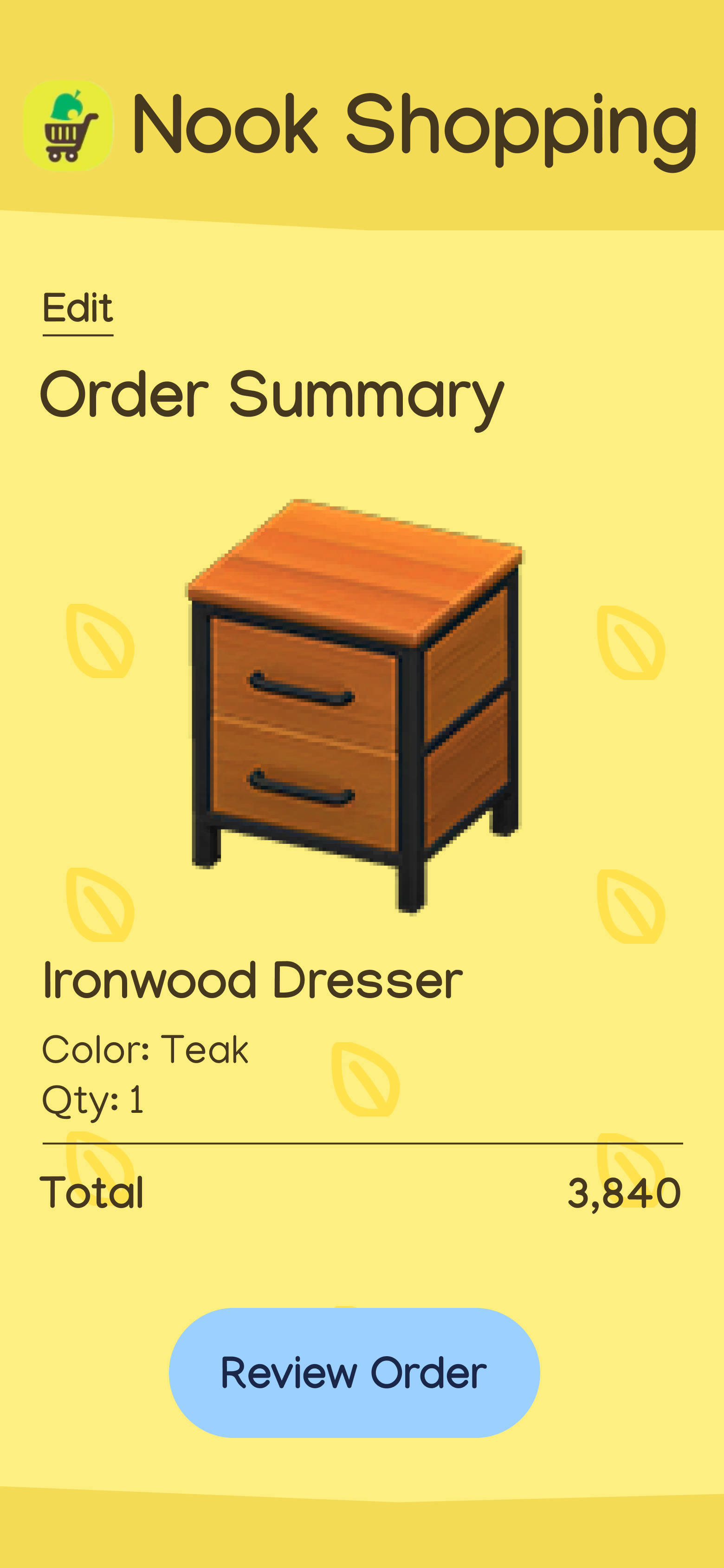 ironwood dresser animal crossing