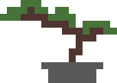 Pixelated drawing of plant